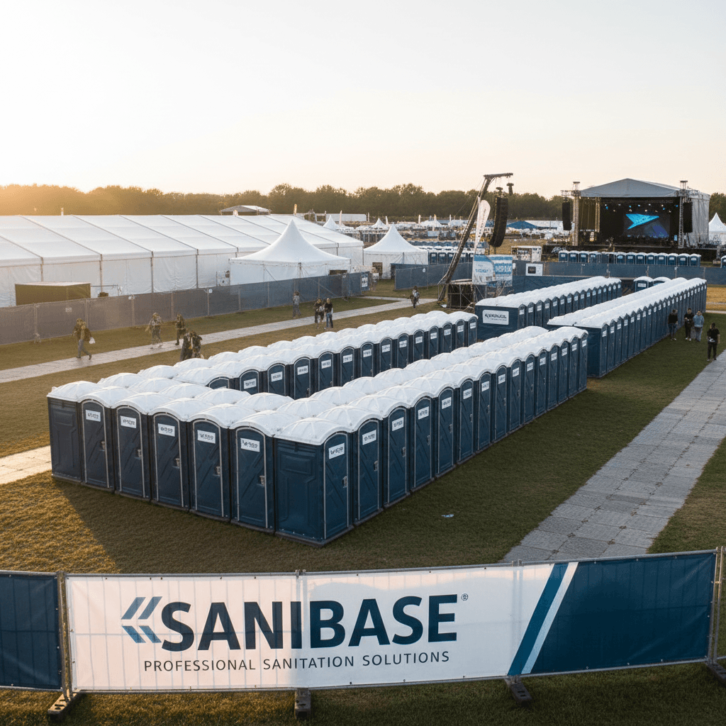 Meerdere WC-cabines klaar voor gebruik